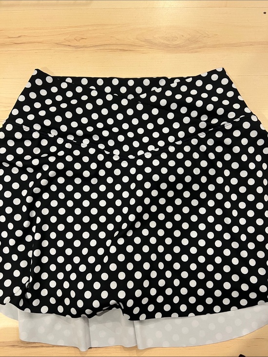 HALARA Dresses & Skirts - HALARA Black and White Polka Dot Mini Skirt